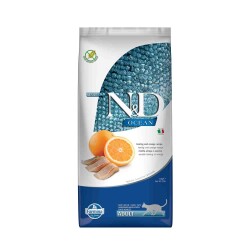 N&D Ocean Tahılsız Ringa Balıklı ve Portakallı Yetişkin Kedi Maması 10 kg - N&D