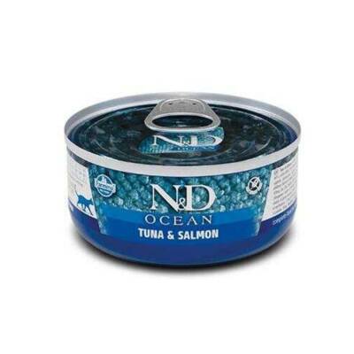 N&D Ocean Ton Balıklı ve Somonlu Yetişkin Kedi Konservesi 80 gr - 1