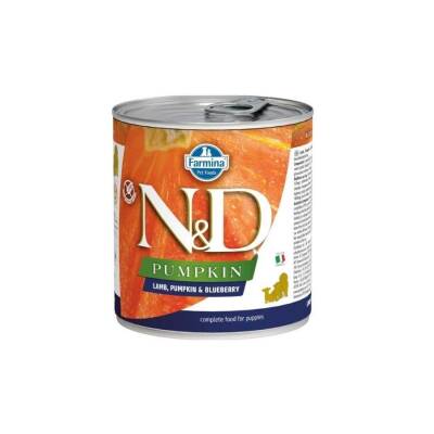 N&D Pumpkin Balkabaklı Tahılsız Kuzu Etli ve Yaban Mersinli Yavru Köpek Konservesi 285 gr - 1