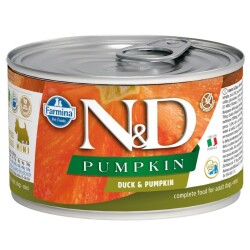N&D Pumpkin Mini Balkabaklı ve Ördekli Yetişkin Köpek Konservesi 140 gr - N&D