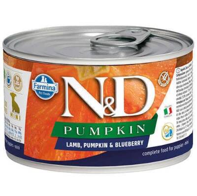 N&D Pumpkin Mini Balkabaklı Kuzu Etli ve Yaban Mersini Yavru Köpek Konservesi 140 gr - 1