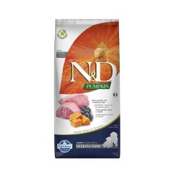N&D Pumpkin Tahılsız Bal Kabaklı Kuzu Etli Yaban Mersinli Orta ve Büyük Irk Yavru Köpek Maması 12 kg - N&D