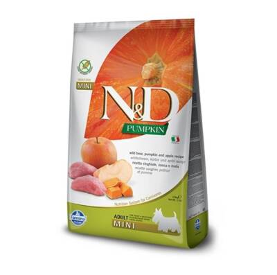 N&D Pumpkin Tahılsız Bal Kabaklı Yaban Domuz Etli ve Elmalı Küçük Irk Yetişkin Köpek Maması 7 Kg - 2