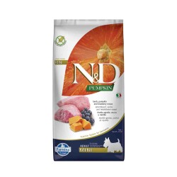 N&D Pumpkin Tahılsız Balkabaklı Kuzu Etli Mini Irk Yetişkin Köpek Maması 7 kg - N&D