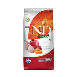 N&D Pumpkin Tahılsız Bıldırcın Etli Bal Kabaklı ve Narlı Yetişkin Kedi Maması 5 kg - N&D