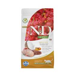 N&D Quinoa Skin & Coat Tahılsız Tüy Bakım Bıldırcın Yetişkin Kedi Maması 1,5 kg - N&D
