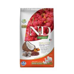 N&D Quinoa Skin & Coat Tahılsız Tüy Bakım Ringa Balıklı Yetişkin Köpek Maması 2,5 kg - N&D