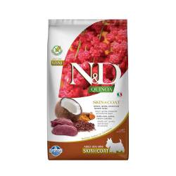 N&D Quinoa Skin & Coat Tahılsız Geyik Eti ve Hindistan Cevizli Küçük Irk Yetişkin Köpek Maması 2,5 kg - N&D