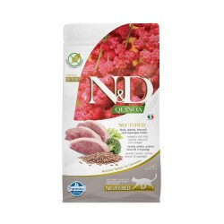N&D Quinoa Tahılsız Ördek ve Kuşkonmazlı Kısırlaştırılmış Yetişkin Kedi Maması 1,5 kg - N&D