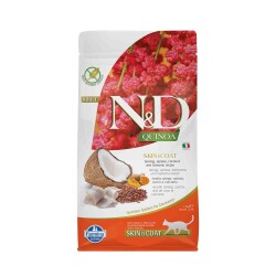 N&D Quinoa Tahılsız Skin & Coat Ringa Balıklı Yetişkin Kedi Maması 1,5 kg - N&D