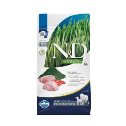 N&D Spirulina Takviyeli Tahılsız Kuzulu Orta ve Büyük Irk Yetişkin Köpek Maması 2 kg - N&D