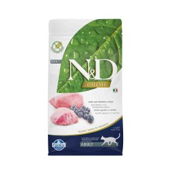 N&D Tahılsız Kuzu Etli Yaban Mersinli Kedi Maması 1,5 kg - N&D