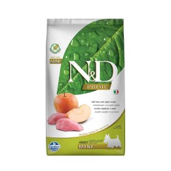 N&D Tahılsız Yaban Domuzlu Elmalı Küçük Irk Yetişkin Köpek Maması 2,5 kg - N&D