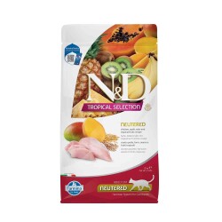 N&D Tropical Selection Düşük Tahıllı Tavuklu ve Tropikal Meyveli Kısırlaştırılmış Kedi Maması 1,5 kg - N&D