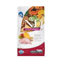 N&D Tropical Selection Düşük Tahıllı Tavuklu ve Tropikal Meyveli Yetişkin Kedi Maması 1,5 kg - N&D