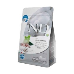 N&D White Levrek Rezene ve Spirulina Küçük Irk Beyaz Köpek Maması 5 Kg - N&D