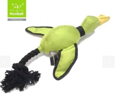 Nunbell Dayanıklı Kumaştan Ördek Köpek Oyuncağı 35 cm - 1