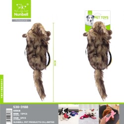 Nunbell Köpek Oyuncağı Pelüş Sincap 30 cm - Nunbell