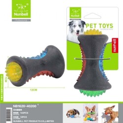 Nunbell Plastik Işıklı Kemik Köpek Oyuncağı 12 cm - Nunbell