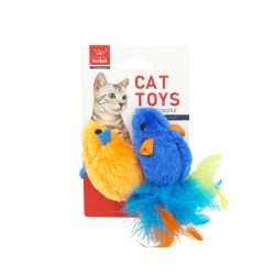 Nunbell Tüylü Fare Kedi Oyuncağı 2'li - Nunbell