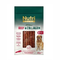 Nutri Canin Collagen Biftekli Yumuşak Çubuk Köpek Ödülü 80 gr - Nutri Canin