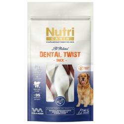 Nutri Canin Dental Twist Ördekli Diş Sağlığı Köpek Ödülü 80 Gr - Nutri Canin