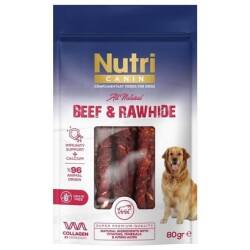 Nutri Canin Sığır Etli Sargılı Kemik Köpek Ödülü Small 80 Gr - Nutri Canin