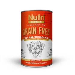 Nutri Canine Tahılsız Somonlu Ördekli Köpek Konservesi 400 Gr - Nutri Canin
