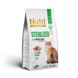 Nutri Feline Kuzulu Tahılsız Kısırlaştırılmış Yetişkin Kedi Maması 2 kg - Nutri Feline