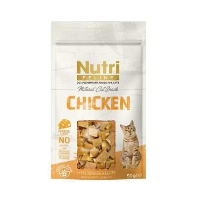 Nutri Feline Tavuk ve Peynirli Kedi Ödül Maması 50 Gr