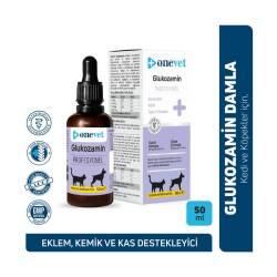 OneVet Glukozamin Kedi ve Köpekler İçin Eklem, Kas ve Kıkırdak Sağlığı Destekleyici Damla 50 Ml - OneVet