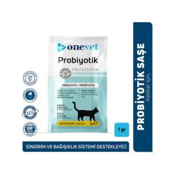 OneVet Probiyotik Kediler için Sindirim ve Bağışıklık Güçlendirici Saşe 1 Gr 1 Adet - 