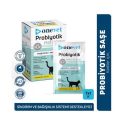 OneVet Probiyotik Kediler için Sindirim ve Bağışıklık Güçlendirici Saşe 1 Gr 7 Adet - OneVet