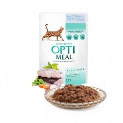 Optimeal Morina Balıklı Sebzeli Yetişkin Kedi Yaş Maması 85 gr - Optimeal