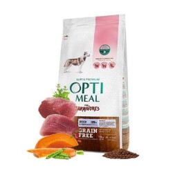 Optimeal Süper Premium Ördekli ve Sebzeli Tüm Irklar İçin Tahılsız Yetişkin Köpek Maması 10 kg - Optimeal