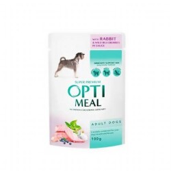 Optimeal Tavşanlı Yaban Mersinli Yaş Küçük Irk Yetişkin Köpek Maması 85 gr - Optimeal