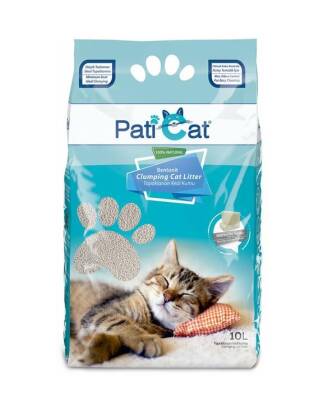 Paticat Marsilya Sabunlu İnce Taneli Topaklanan Bentonit Kedi Kumu 10 Lt - 1