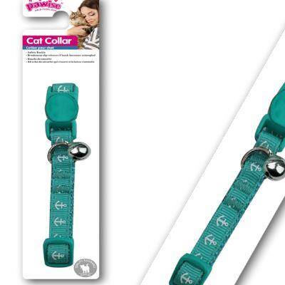 Pawise Çapa Desenli Yeşil Kedi Boyun Tasması 30 cm - 1