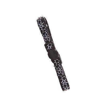 Pawise Kedi Boyun Tasması Siyah Beyaz Mermer Desen - 1