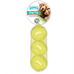 Pawise Sesli Tenis Topu Köpek Oyuncağı 6 cm 3 Adet - Pawise