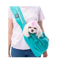 Pawstar Crossbody Kedi ve Küçük Irk Köpek Taşıma Çantası Mint 50x15x20 Cm - Pawstar