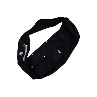 Pawstar Crossbody Kedi ve Küçük Irk Köpek Taşıma Çantası Siyah 50x15x20 Cm - 2