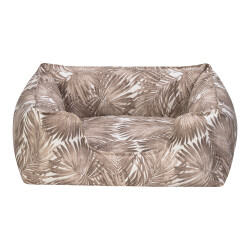 Pet Comfort Alpha Açık Kahverengi-Beyaz Kedi ve Köpek Yatağı S 60x50cm - Pet Comfort