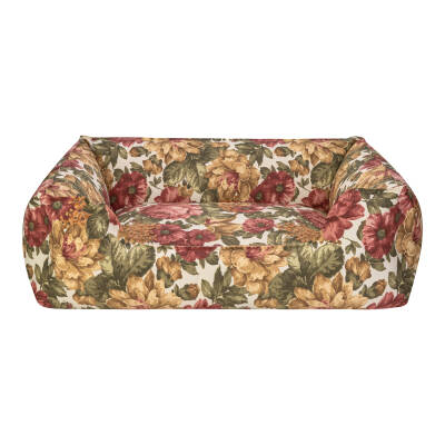 Pet Comfort Alpha Gül Desenli Köpek Yatağı L 105x85cm - 1