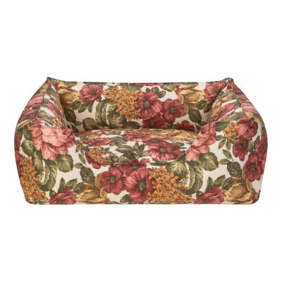 Pet Comfort Alpha Gül Desenli Köpek Yatağı M 80x65cm - 1