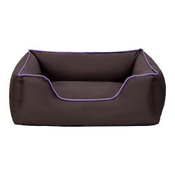 Pet Comfort Alpha Köpek Yatağı Kahverengi w Mor Biye M 80x65cm - Pet Comfort