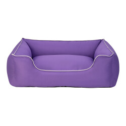 Pet Comfort Alpha Köpek Yatağı Mor w Beyaz Biye L 105x85cm - Pet Comfort