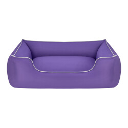 Pet Comfort Alpha Köpek Yatağı Mor w Beyaz Biye L 105x85cm - 2