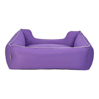 Pet Comfort Alpha Köpek Yatağı Mor w Beyaz Biye L 105x85cm - 4