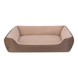 Pet Comfort Bravo Duo Köpek Yatağı Kahverengi/Bej XL 105x80cm - Pet Comfort